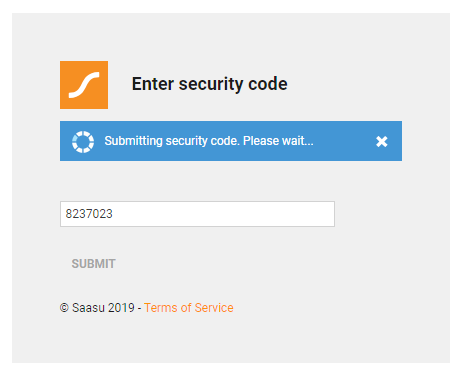 two-factor authentication submitting
